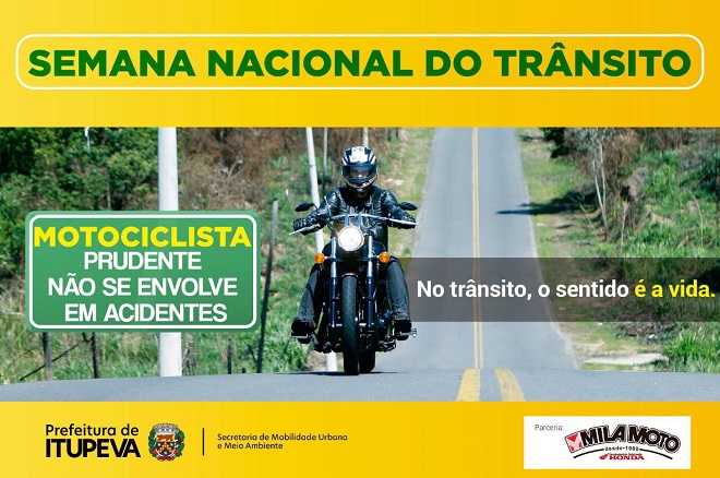 Trânsito: Campanha de conscientização de acidentes com motocicletas tem início na sexta (9)