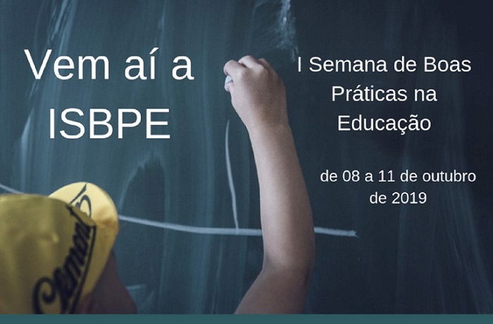 Inscrições para 1ª Semana de Boas Práticas na Educação são prorrogadas até 31 de agosto