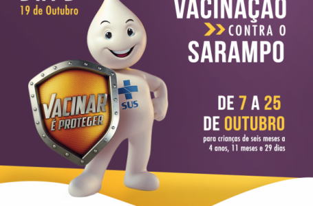 Sábado é dia de vacinar crianças contra o sarampo em Cabreúva