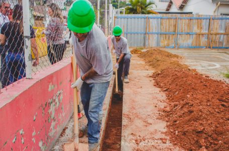 Volta às Aulas: EMEFEI no Parque das Hortênsias passa por obra para revitalização do pátio externo em Itupeva