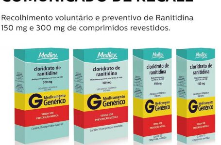 Farmacêuticas anunciam recall de lotes de medicamento para úlcera no estômago