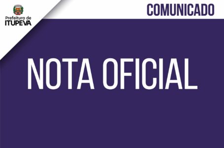 Nota Oficial – Coronavírus Itupeva