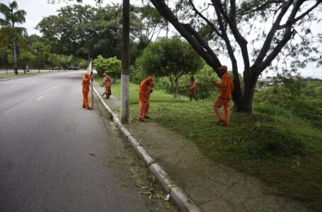 Com bom tempo, equipes dão continuidade ao mutirão de limpeza em Jundiaí