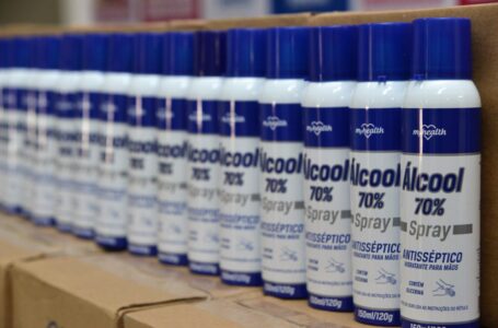 Fundo Social recebe doação de álcool aerosol em Jundiaí