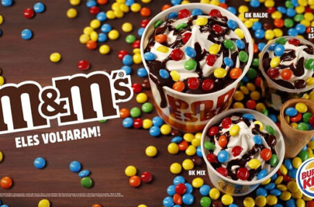 Burger King lança casquinha, sundae e balde de sorvete de M&M’s