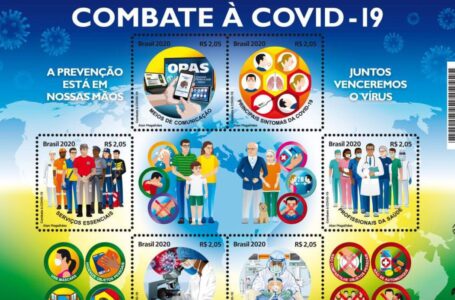 Correios lançam selos em homenagem a ações de combate à pandemia