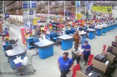 Prateleiras com produtos desabam em supermercado e deixam um morto e feridos em São Luís; VÍDEO