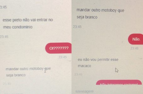 Condomínio diz que cliente que chamou entregador de macaco não é moradora do local