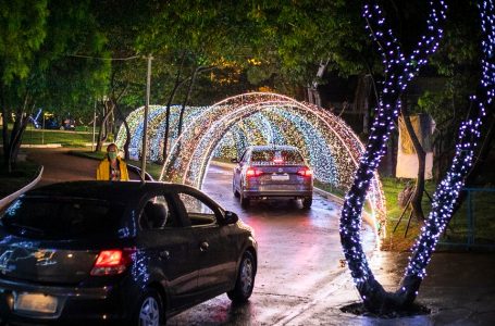 Natal no Parque da Cidade: Drive Túnel Iluminado recebe 2.500 veículos por noite