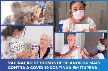 De casa em casa: equipe de Saúde da Prefeitura de Itupeva aplica a vacina contra a Covid-19 em idosos a partir de 90 anos