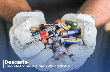 Ponto de coleta de lixo eletrônico e óleo de cozinha segue disponível para descarte correto