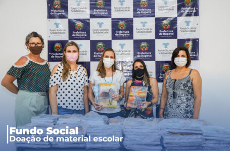 Fundo Social de Solidariedade recebe doação de kits com materiais escolares