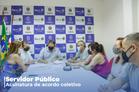 Prefeitura e Sindicato dos Servidores assinam termo de acordo coletivo